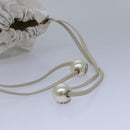 CHANEL Purse Pouch Canvas White CC Auth bs17327-6