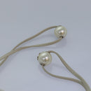 CHANEL Purse Pouch Canvas White CC Auth bs17327-13