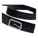 CHANEL Belt Leather 40 Black CC Auth bs17331-2