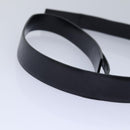 CHANEL Belt Leather 40 Black CC Auth bs17331-6