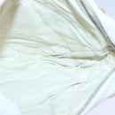 CHANEL Mademoiselle Chain Shoulder Bag Caviar Skin White Gold CC Auth bs17332-16