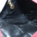 Salvatore Ferragamo Shoulder Bag Suede Red Gold Auth bs17335-19
