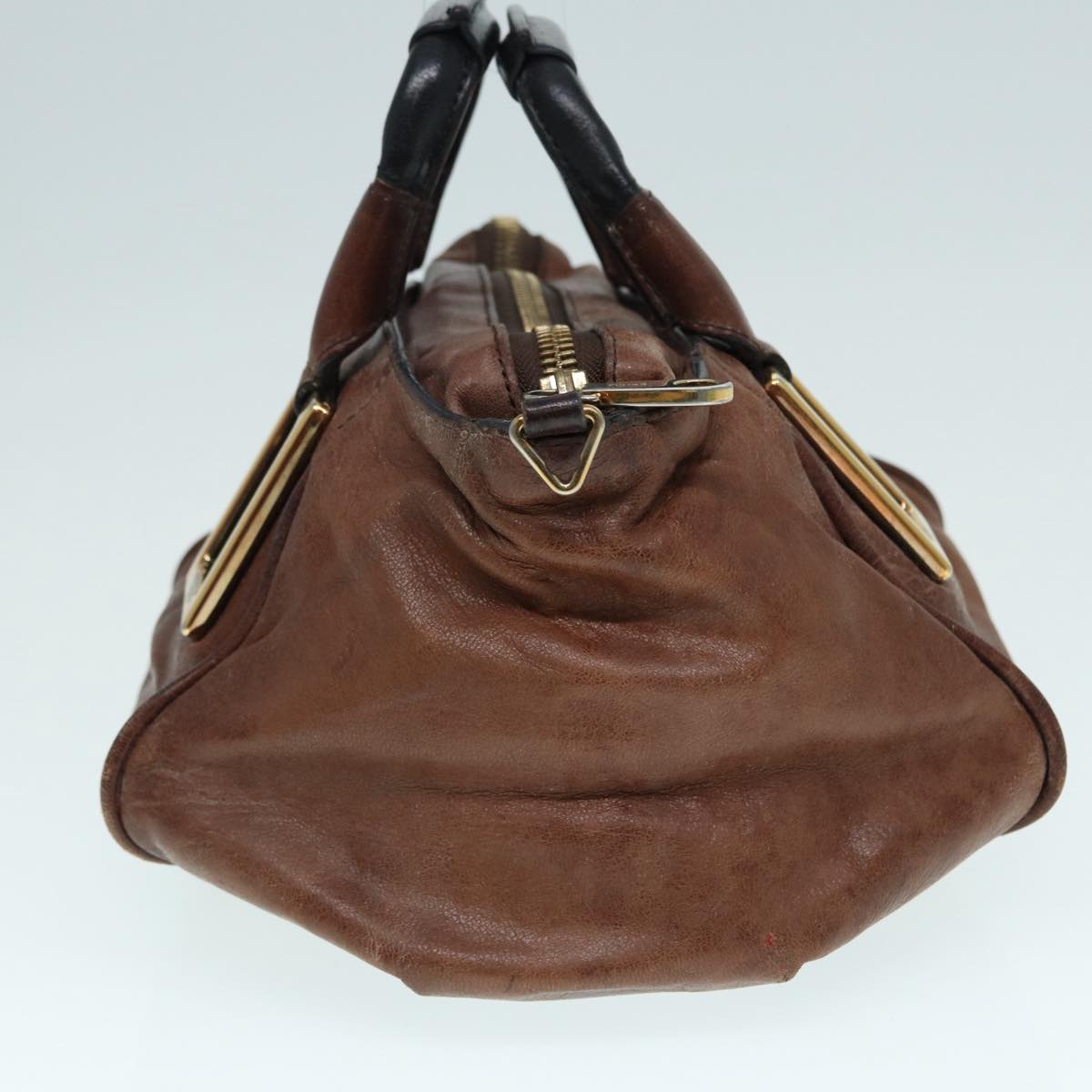 Chloe Etel Hand Bag Leather 2way Brown Auth bs17348