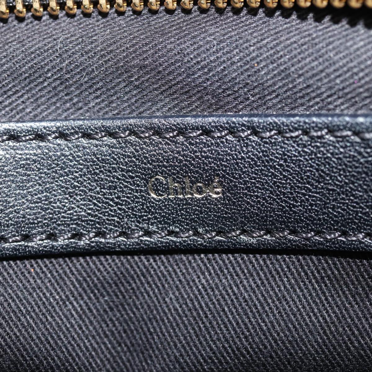 Chloe Alice Hand Bag Leather Vanilla Gold Auth bs17350