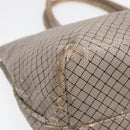 BOTTEGAVENETA Tote Bag Coated Canvas Gray Auth bs17363-16