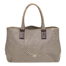 BOTTEGAVENETA Tote Bag Coated Canvas Gray Auth bs17363-2