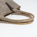 BOTTEGAVENETA Tote Bag Coated Canvas Gray Auth bs17363-7