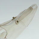 HERMES Vinyl Kelly Hand Bag Vinyl Clear Auth bs17368-6