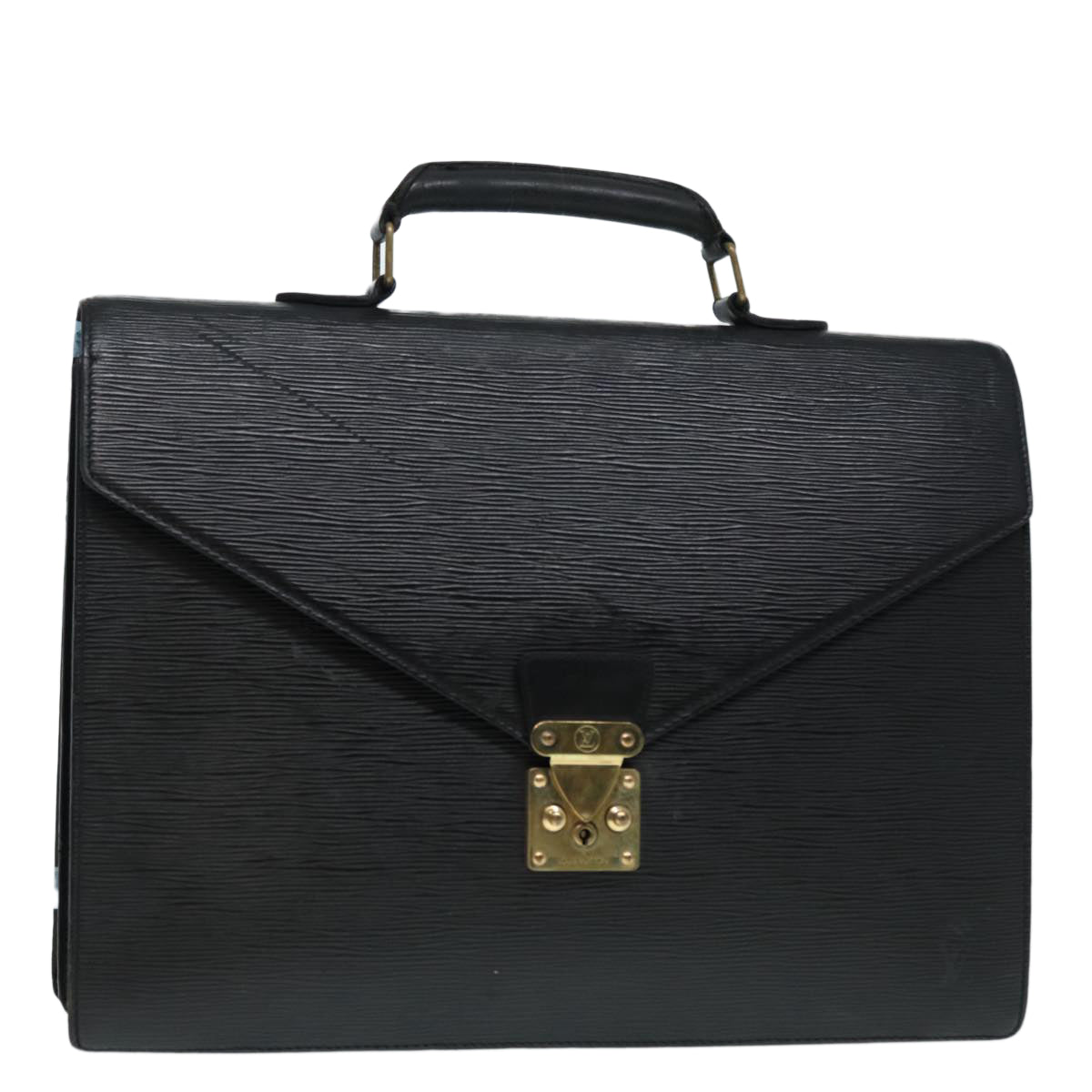 LOUIS VUITTON Epi Serviette Conseiller Briefcase Black M54422 LV Auth bs17375