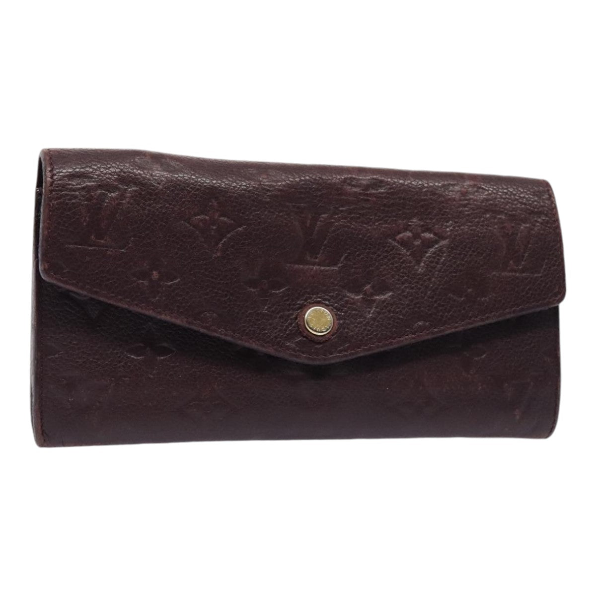 LOUIS VUITTON Empreinte Portefeuille Curieuse Wallet Purple M60300 Auth bs17377