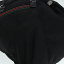 GUCCI Backpack Nylon Black Silver 122348 Auth bs17393-16
