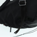 GUCCI Backpack Nylon Black Silver 122348 Auth bs17393-21