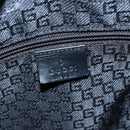 GUCCI Backpack Nylon Black Silver 122348 Auth bs17393-25