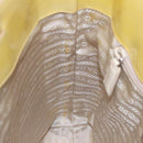 PRADA Hand Bag Enamel Yellow Silver Auth bs17418-18