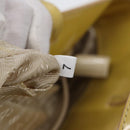 PRADA Hand Bag Enamel Yellow Silver Auth bs17418-21