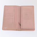 CHANEL Wallet Caviar Skin Pink Silver CC Auth bs17427-8