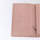 CHANEL Wallet Caviar Skin Pink Silver CC Auth bs17427-18
