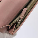 CHANEL Wallet Caviar Skin Pink Silver CC Auth bs17427-10