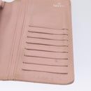 CHANEL Wallet Caviar Skin Pink Silver CC Auth bs17427-22