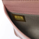 CHANEL Wallet Caviar Skin Pink Silver CC Auth bs17427-12