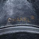 CHANEL Matelasse Chain Shoulder Bag Suede Black Gold CC Auth bs17434-18