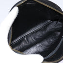 CHANEL Matelasse Chain Shoulder Bag Suede Black Gold CC Auth bs17434-11