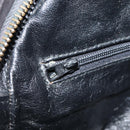 CHANEL Matelasse Chain Shoulder Bag Suede Black Gold CC Auth bs17434-21