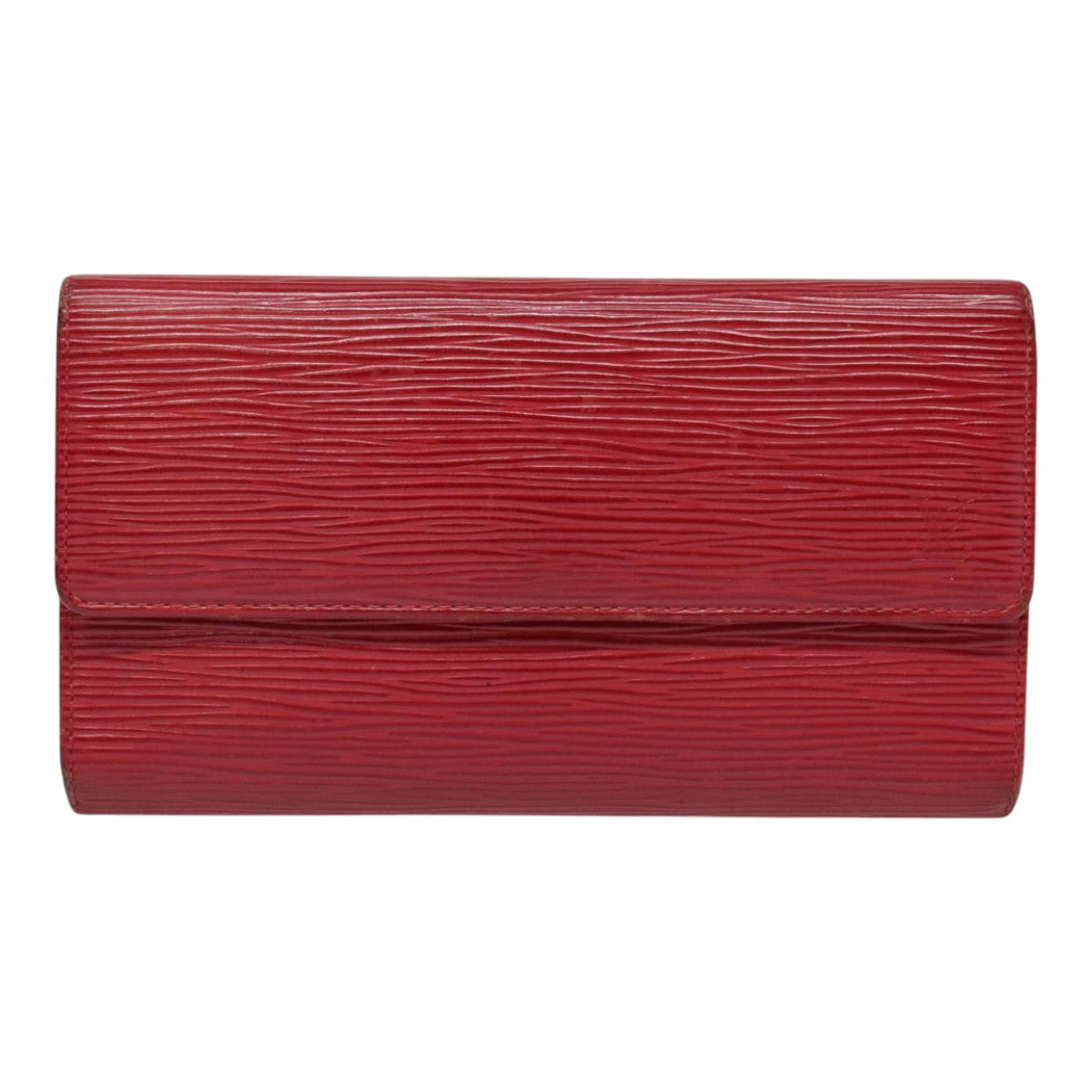 LOUIS VUITTON Epi Portefeiulle Sarah Long Wallet Red M6359E LV Auth bs17451 - 0