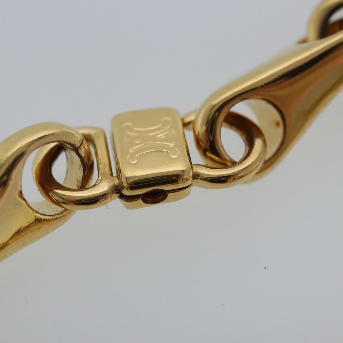 CELINE Necklace metal Gold Tone Auth bs17461