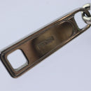 FENDI Clutch Bag Leather Blue Silver Auth bs17465-9