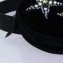 GUCCI Waist bag Velor Black Gold 476434 Auth bs17475M-9