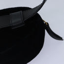 GUCCI Waist bag Velor Black Gold 476434 Auth bs17475M-16
