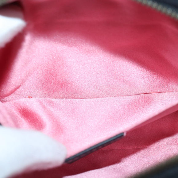 GUCCI Waist bag Velor Black Gold 476434 Auth bs17475M