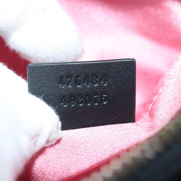 GUCCI Waist bag Velor Black Gold 476434 Auth bs17475M