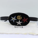 GUCCI Waist bag Velor Black Gold 476434 Auth bs17475M-12