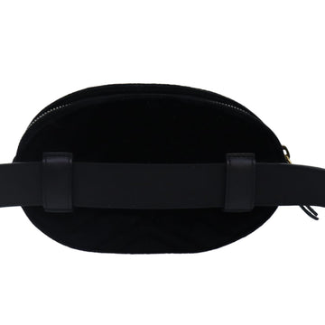 GUCCI Waist bag Velor Black Gold 476434 Auth bs17475M - 0