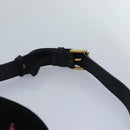 GUCCI Waist bag Velor Black Gold 476434 Auth bs17475M-8