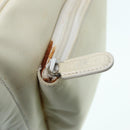 GUCCI Bamboo Shoulder Bag Nylon White Silver 003 2058 0059 5 Auth bs17479-16