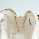 GUCCI Bamboo Shoulder Bag Nylon White Silver 003 2058 0059 5 Auth bs17479-21