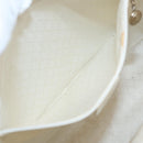 GUCCI Bamboo Shoulder Bag Nylon White Silver 003 2058 0059 5 Auth bs17479-23