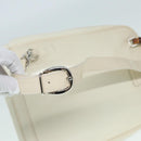 GUCCI Bamboo Shoulder Bag Nylon White Silver 003 2058 0059 5 Auth bs17479-9