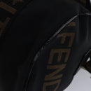 FENDI Boston Bag Nylon 2way Black Silver 2305 26420 098 Auth bs17513-15