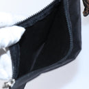 FENDI Boston Bag Nylon 2way Black Silver 2305 26420 098 Auth bs17513-19