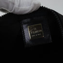 FENDI Boston Bag Nylon 2way Black Silver 2305 26420 098 Auth bs17513-21