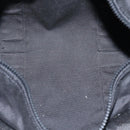 FENDI Boston Bag Nylon 2way Black Silver 2305 26420 098 Auth bs17513-11