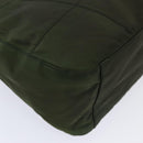 PRADA Shoulder Bag Nylon Green Black Auth bs17519-9