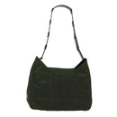 PRADA Shoulder Bag Nylon Green Black Auth bs17519-1