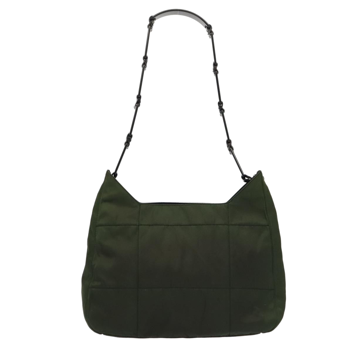 PRADA Shoulder Bag Nylon Green Black Auth bs17519 - 0