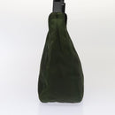 PRADA Shoulder Bag Nylon Green Black Auth bs17519-3