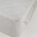 CHANEL Matelasse Double Face Chain Bag Lamb Skin White Gold CC Auth bs17533A-22